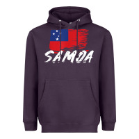 Plum samoan gifts   somoan flag t shirt Heavyweight Hoodie - longCreatives