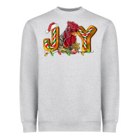 Heather Grey Joy Rooster Heavyweight Sweatshirt - LillyAllenDesigns