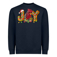 Navy Joy Rooster Heavyweight Sweatshirt - LillyAllenDesigns