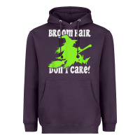 Plum witches saying broom hair dont care halloween camper joke Heavyweight Hoodie - longCreatives