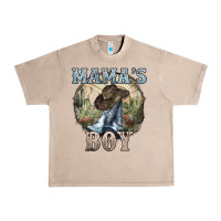 French Oak Mama's Boy western Cowboy boots cactus Urban Heavy Tee - HowdyJamesFarm