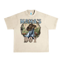 Sandshell Mama's Boy western Cowboy boots cactus Urban Heavy Tee - HowdyJamesFarm