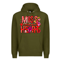 Army Green Mis Steal Your Heart Premium Hoodie - CowhideDigitalArt