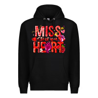 Black Mis Steal Your Heart Premium Hoodie - CowhideDigitalArt