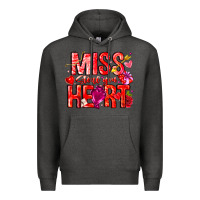 Charcoal Heather Mis Steal Your Heart Premium Hoodie - CowhideDigitalArt