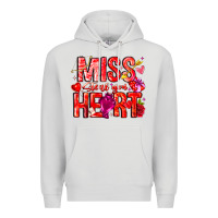 Dove Grey Mis Steal Your Heart Premium Hoodie - CowhideDigitalArt