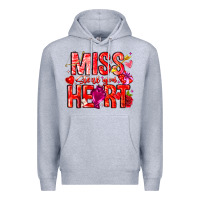Heather Grey Mis Steal Your Heart Premium Hoodie - CowhideDigitalArt
