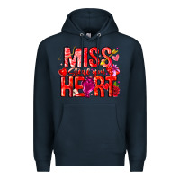 Navy Mis Steal Your Heart Premium Hoodie - CowhideDigitalArt