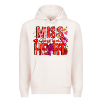 Pale Pink Mis Steal Your Heart Premium Hoodie - CowhideDigitalArt