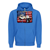 True Royal golf cart american flag Zipper Hoodie - Artiststas