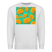 Oatmeal Heather mango Premium Sweatshirt - BarkalooDesign
