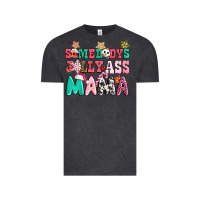 Vintage Black somebody jolly ass mama pink christmas Vintage Tee - CowGirlArtShop