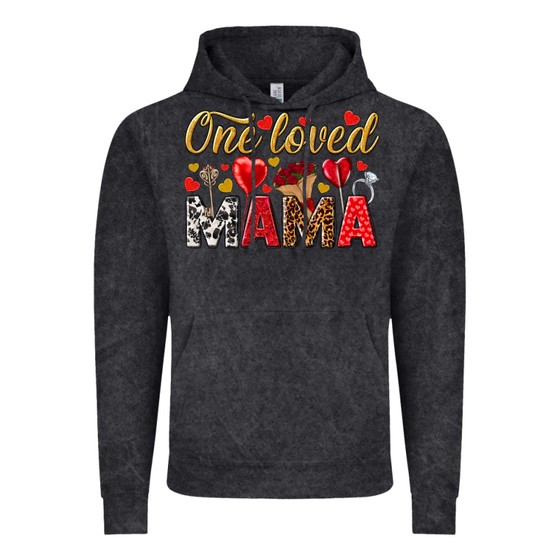 One Loved Mama Valentines Day Vintage Hoodie by HowdyJamesFarm | Teevron