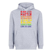 Heather Grey Black Lives Matter List Heavyweight Hoodie - longCreatives