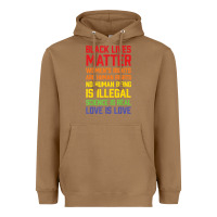 Black Lives Matter List Heavyweight Hoodie | Teevron