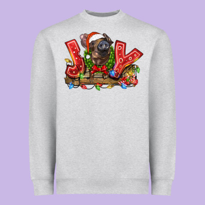 Joy Pig Heavyweight Sweatshirt Designed By Lillyallendesigns