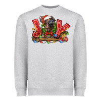 Heather Grey joy pig Heavyweight Sweatshirt - LillyAllenDesigns