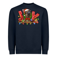 Navy joy pig Heavyweight Sweatshirt - LillyAllenDesigns