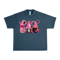 Midnight Navy breast cancer gnomes Urban Heavy Tee - CowGirlArtShop