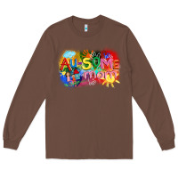 Chestnut Au-some mom Autism Long Sleeve Tee - FaDigitalArtStudio