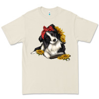 Bone border collie with bandanna Premium Tee - texasbilliewilder