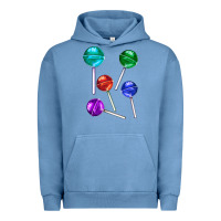 Pigment Pebble Blue lollipops Urban Hoodie - AdoDesignShop