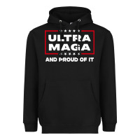 Black proud ultra maga Heavyweight Hoodie - longCreatives