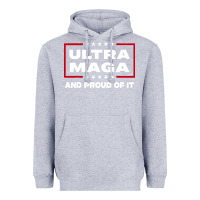 Heather Grey proud ultra maga Heavyweight Hoodie - longCreatives