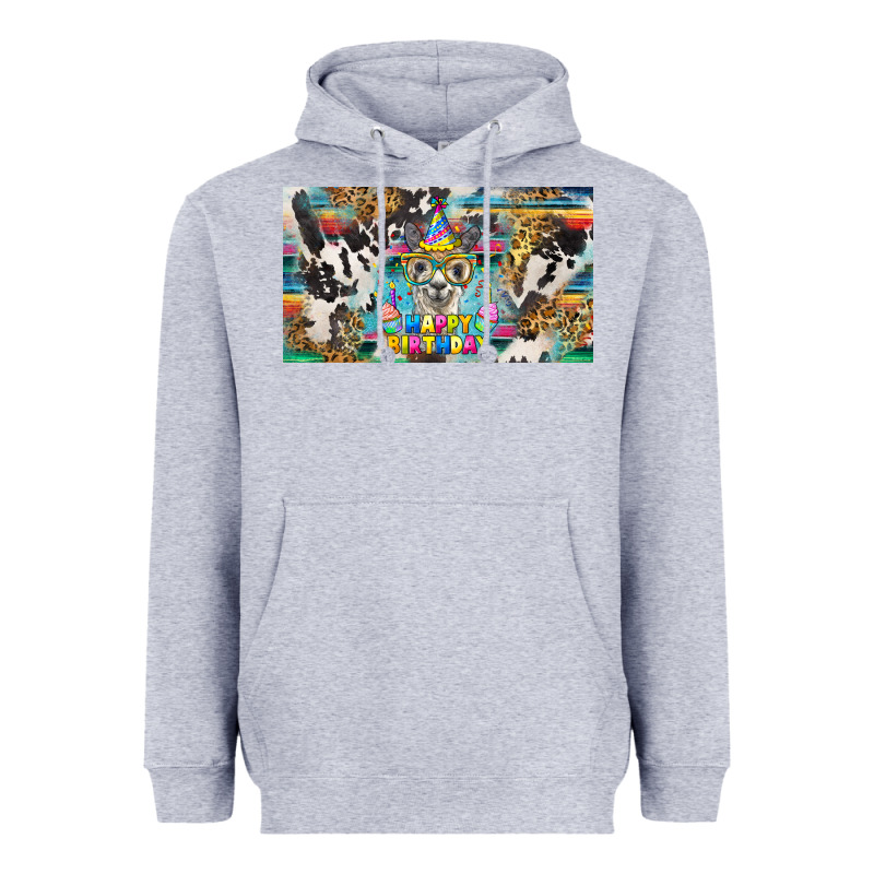 Happy Birthday Alpaca Blue Cup Heavyweight Hoodie by BarkalooDesign | Teevron