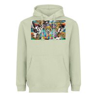 Matcha happy birthday alpaca blue cup Heavyweight Hoodie - BarkalooDesign