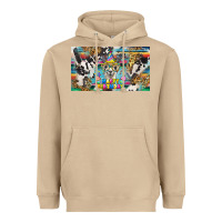Mushroom happy birthday alpaca blue cup Heavyweight Hoodie - BarkalooDesign