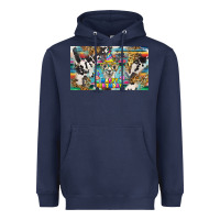 Navy happy birthday alpaca blue cup Heavyweight Hoodie - BarkalooDesign
