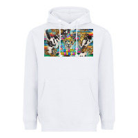 White happy birthday alpaca blue cup Heavyweight Hoodie - BarkalooDesign
