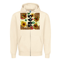 Sandshell juneteenth 1865 sunflowers Zipper Hoodie - Artiststas