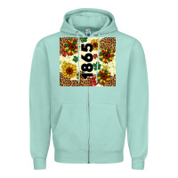 Seafoam juneteenth 1865 sunflowers Zipper Hoodie - Artiststas