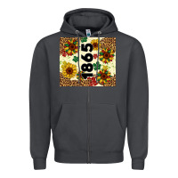 Smoke juneteenth 1865 sunflowers Zipper Hoodie - Artiststas