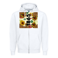 White juneteenth 1865 sunflowers Zipper Hoodie - Artiststas