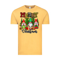 Vintage Mustard merry christmas gnomes Vintage Tee - CowGirlArtShop