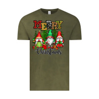 Vintage Olive merry christmas gnomes Vintage Tee - CowGirlArtShop
