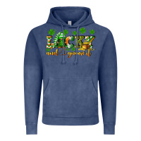Vintage Denim Lucky and i gnome it St. Patrick's Day Vintage Hoodie - CowGirlArtShop