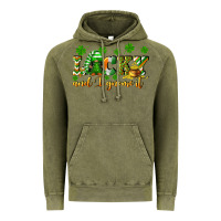 Vintage Olive Lucky and i gnome it St. Patrick's Day Vintage Hoodie - CowGirlArtShop