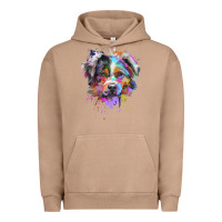 Pigment Burro Splash Art Australian Shepherd   Aussie Lover Gifts Urban Hoodie - longCreatives