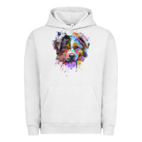 Pigment Lunar Rock Splash Art Australian Shepherd   Aussie Lover Gifts Urban Hoodie - longCreatives