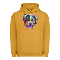 Pigment Peanut Butter Splash Art Australian Shepherd   Aussie Lover Gifts Urban Hoodie - longCreatives