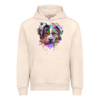 Sandshell Splash Art Australian Shepherd   Aussie Lover Gifts Urban Hoodie - longCreatives