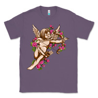 Lavender Cupid with rose Valentine's Day Classic Tee - HowdyJamesFarm