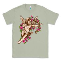 Matcha Cupid with rose Valentine's Day Classic Tee - HowdyJamesFarm