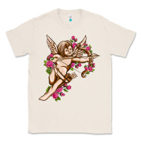 Natural Cupid with rose Valentine's Day Classic Tee - HowdyJamesFarm