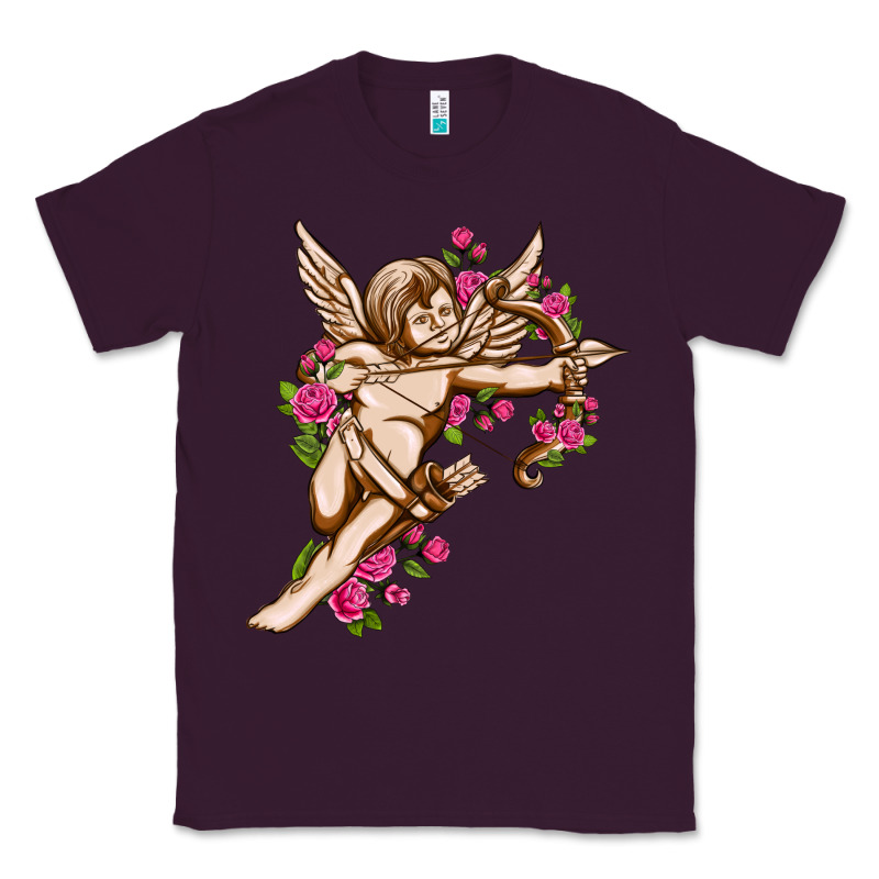 Cupid With Rose Valentine's Day Classic Tee by HowdyJamesFarm | Teevron