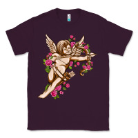 Plum Cupid with rose Valentine's Day Classic Tee - HowdyJamesFarm